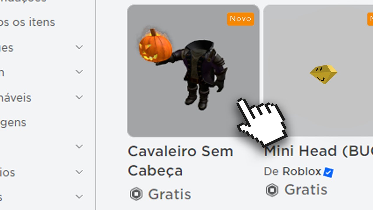 RAPIDO! CABEÇA INVISIVEL GRATIS no ROBLOX (HEADLESS HORSEMAN) 