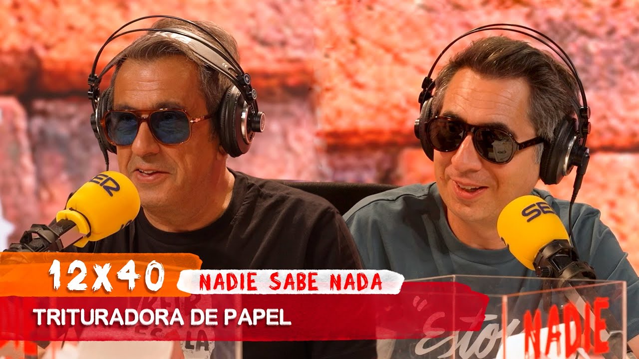 NADIE SABE NADA 12x40 | Trituradora de papel