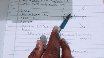 in fig 6.13 line AB and CD intersect at o....