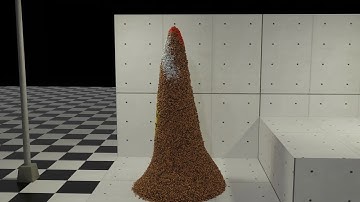 Molecular Script Sand Simulation - Blender3D