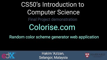 HarvardX: CS50 - Final Project - Colorise.com