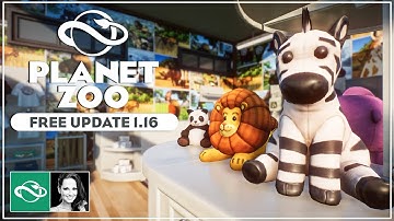 ▶ Golden Tiger & Modular Souvenir Shops | Planet Zoo Free Update 1.16