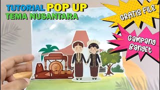 Tutorial membuat Pop Up tema Nusantara part 1 // Jawa Tengah