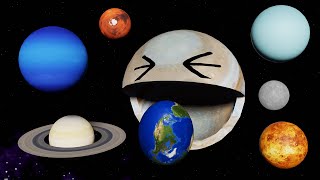 Hungry Jupiter Size Comparison Of Planets In The Solar System Learn The Names And Sizes Of Planets I