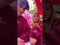 Matching in the cutest Pink Palm Puff hoodies❤️