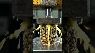 Hydraulic Press vs Pineapple 🍍 | Satisfying Crush in Slow Motion 😱