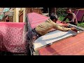 Amazing skill of silk screen printing process in textile industry  factory manufacturing process