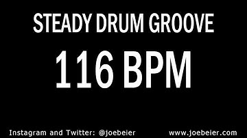 116 BPM - Simple Drum Beat - Backing Drum Track - Practice Tool