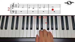 The Church Organ, Moderate version, John Thompson`s easiest piano course, Book 1