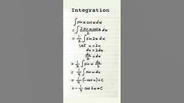 Integral of sin x cos x || Integration of trigonometric functions #shorts #maths #integration