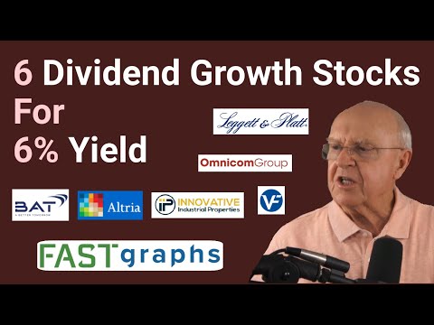 6 Dividend Growth Stocks For 6% Yield | Fast Graphs