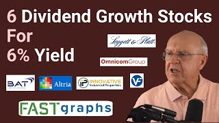 6 Dividend Growth Stocks For 6% Yield | FAST Graphs