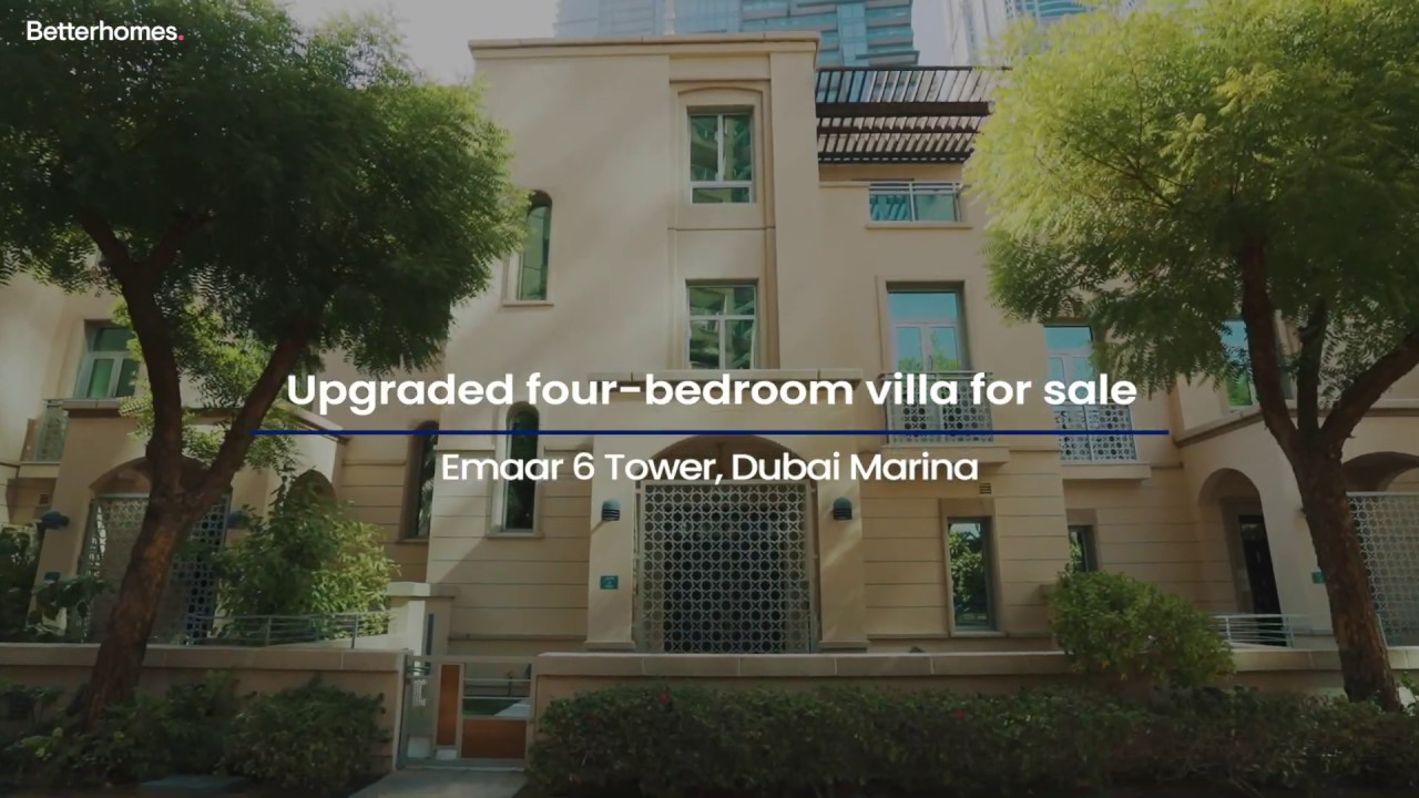 Four-bedroom villa for sale in Al Fairooz Villas, Dubai Marina
