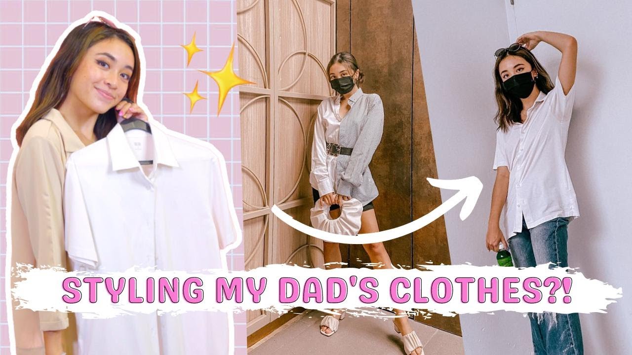 fjerkræ faktor Rundt og rundt Styling My Dad's Clothes Into TRENDY Outfits - YouTube