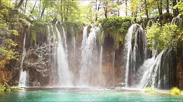 Meilleure musique relaxante & paradis de nature-zen: cascade féerique + musique-Plitvice Lakes, lacs