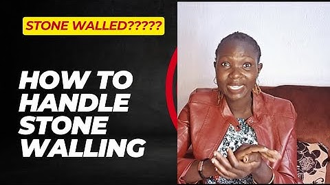 STONE WALLING IN RELATIONSHIPS