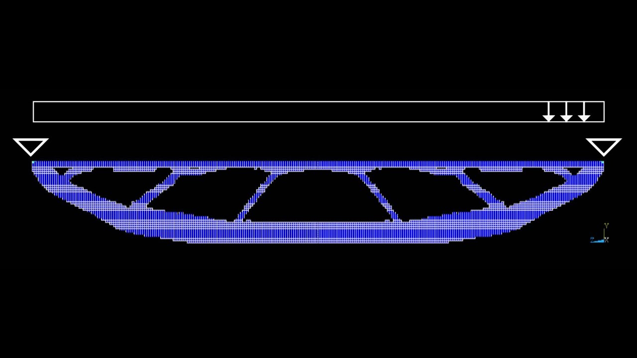 Bi-directional Evolutionary Optimization (BESO) of truss (linear ...