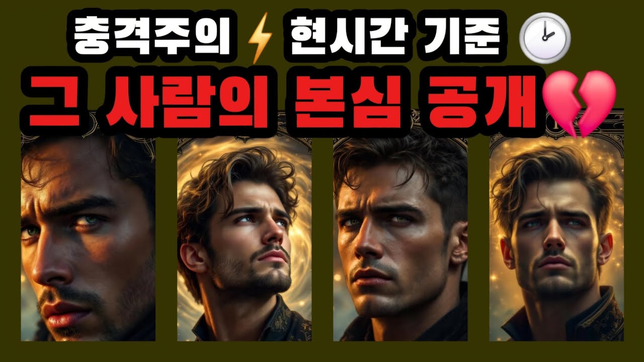 [타로🔮] 충격주의⚡️ 현시간 기준🕑 그 사람의 본심 공개💔