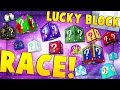 MEGA Minecraft Lucky Block Race Mod (9 Lucky Blocks in One) | JeromeASF