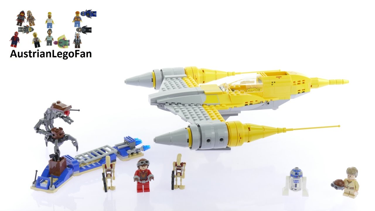 Lego Star Wars 7877 Naboo Starfighter   Lego Speed Build Review