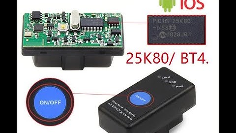 MINI OBD Car Bluetooth 4 0 25K80 supports Apple Android ELM327 with power switch