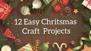 12 Budget friendly Christmas craft ideas | Kids school project Craft ideas|