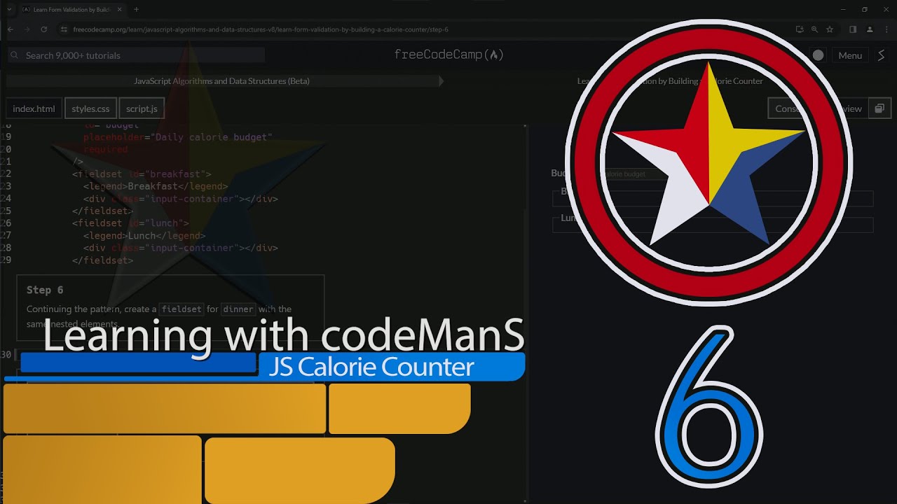 Learn Form Validation by Building a Calorie Counter Step 6