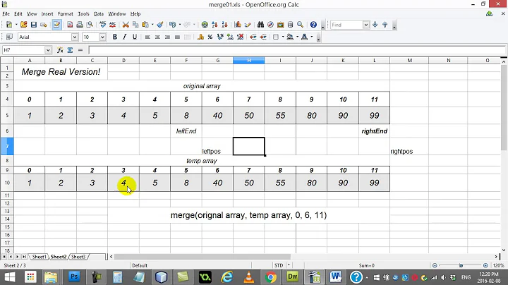 AP Computer Science   171   Merge Sort Merge Method