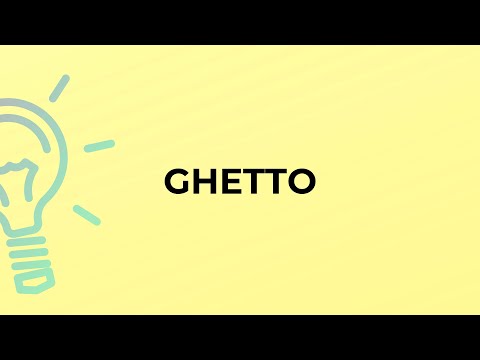 Video: Apa arti dari kata ghettoize?