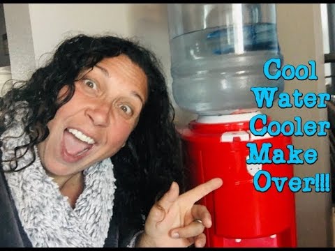 Easy Water Cooler Make Over, From Drab to Fab! 