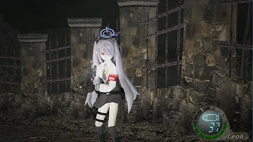 [Resident Evil 4 mod]【DL】ブルアカ 銀鏡 イオリ "Iori Shiromi(Blue-Archive)" for normal Leon