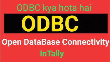 ODBC in tally erp9