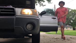 Changing a headlight on 2003 Subaru Forester