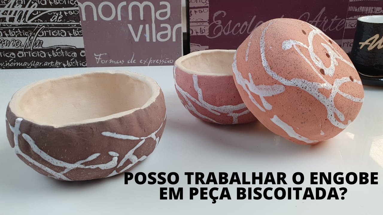 COMO TRABALHAR O ENGOBE EM PEÇAS BISCOITADAS (Norma Vilar)