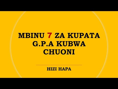 KUFAULU MITIHANI YA CHUO KWA G.P.A  KUBWA |KUFAULU CHUONI| MAISHA YA CHUO|