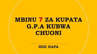 KUFAULU MITIHANI YA CHUO KWA G.P.A  KUBWA |KUFAULU CHUONI| MAISHA YA CHUO|