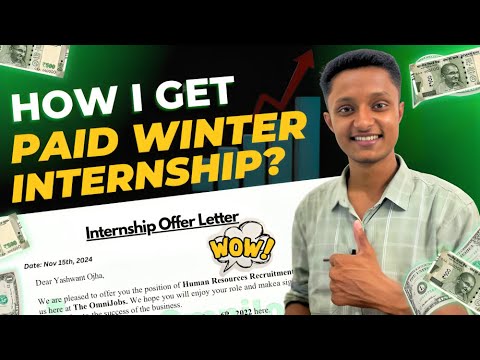 How To Get Paid Winter Internships In School and College? - YouTube