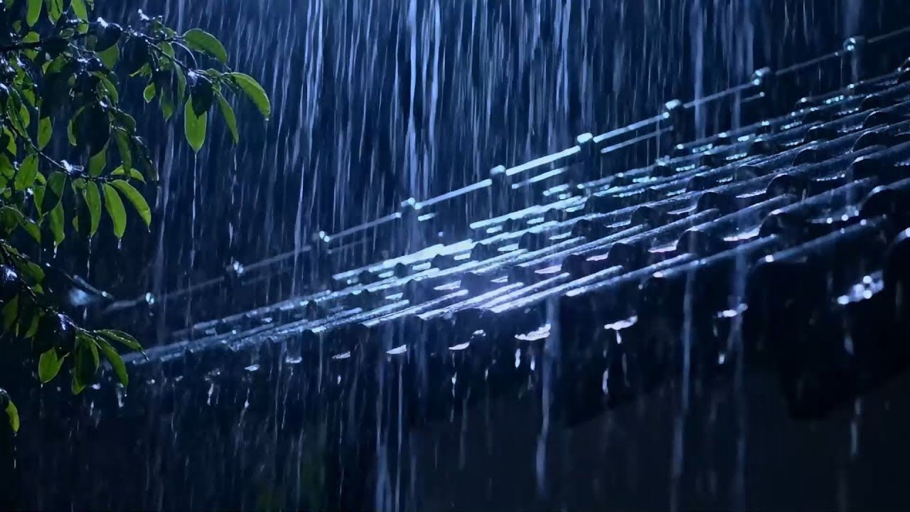 🌙 Rain Falling on House Roof — Peaceful Rain Sounds for Sleeping, Anxiety & Stress Relief 💧
