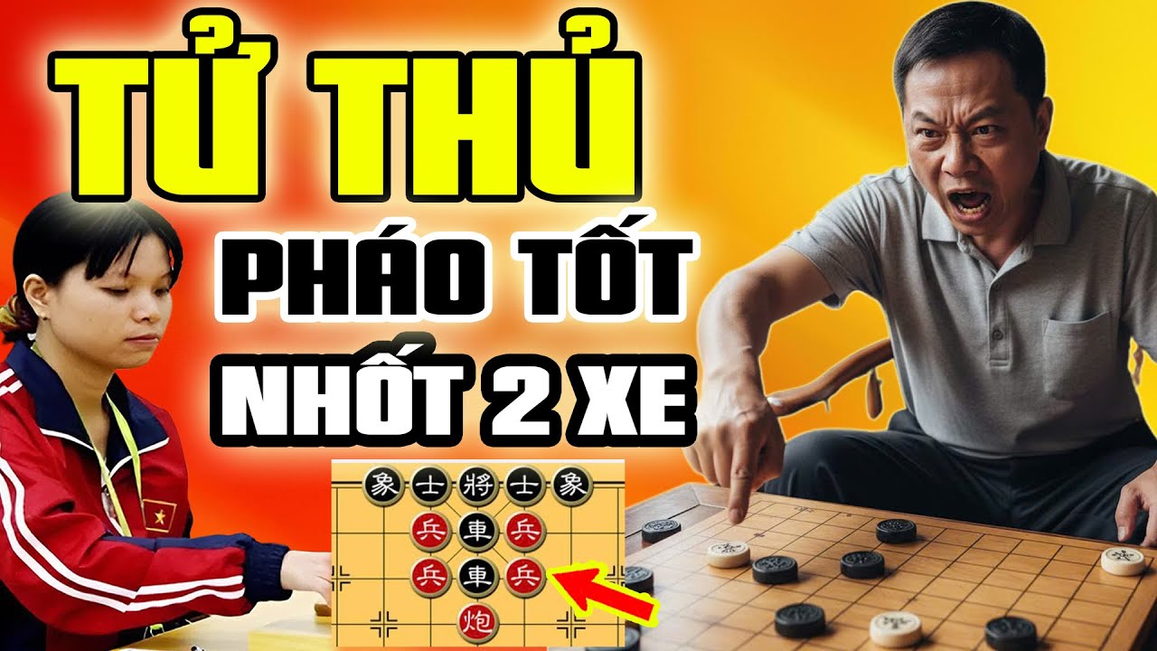 🔴Cờ Tướng | Tử thủ pháo tốt nhốt 2 xe, Ngô Lan Hương vs Lộc Minh