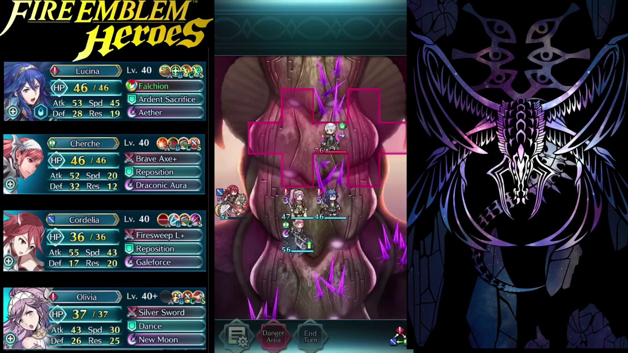 Fire Emblem Heroes Tempest Trials Invisible Ties(Lunatic): Lucina ...