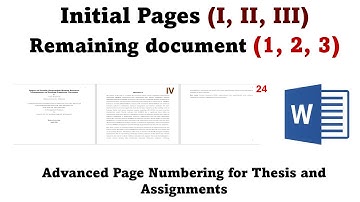 How to add  different page numbers in same Word Document: Advanced page numbering