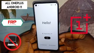 All Oneplus Android 11/12 Frp Bypass 2022 / Remove Google Account Lock Without Pc
