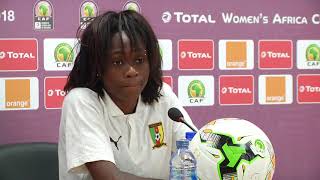 CAMEROON'S GABRIELLE ON FACING NIGERIA IN AWCON 2018 SEMI FINAL