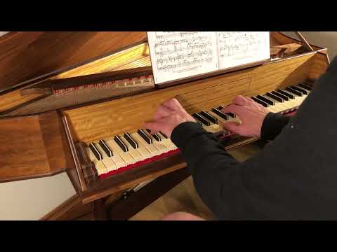 Christian Ritter - Gigue from Suite in F# minor played by Chris Sansum on spinet