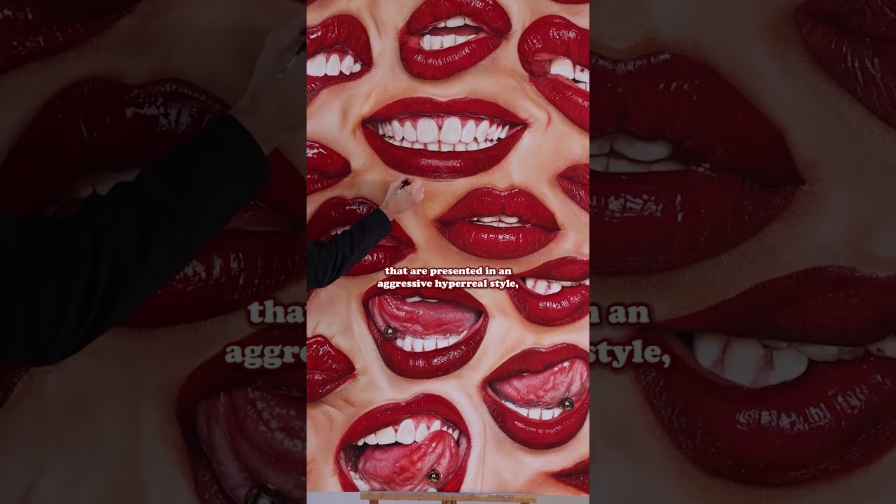 How many lips can you pack into one painting?  Artist: Robert Euwe #arthistory