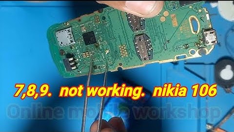Nokia 106 ta-1114 keypad 7,8,9 key not working solution || 13 June 2024 ,