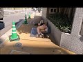 パンツ丸見えで酔い潰れている若い女性　東京街ブラ