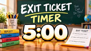 Information 5 Minute Exit Ticket Timer 🎟️ Classroom Reflection & End of Lesson Countdown. News
