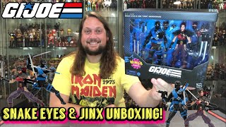 Snake Eyes & Jinx Ninja Force GIJOE Classified Unboxing & Review!