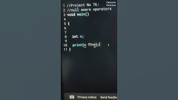 null aware operators 🎯 in Dart